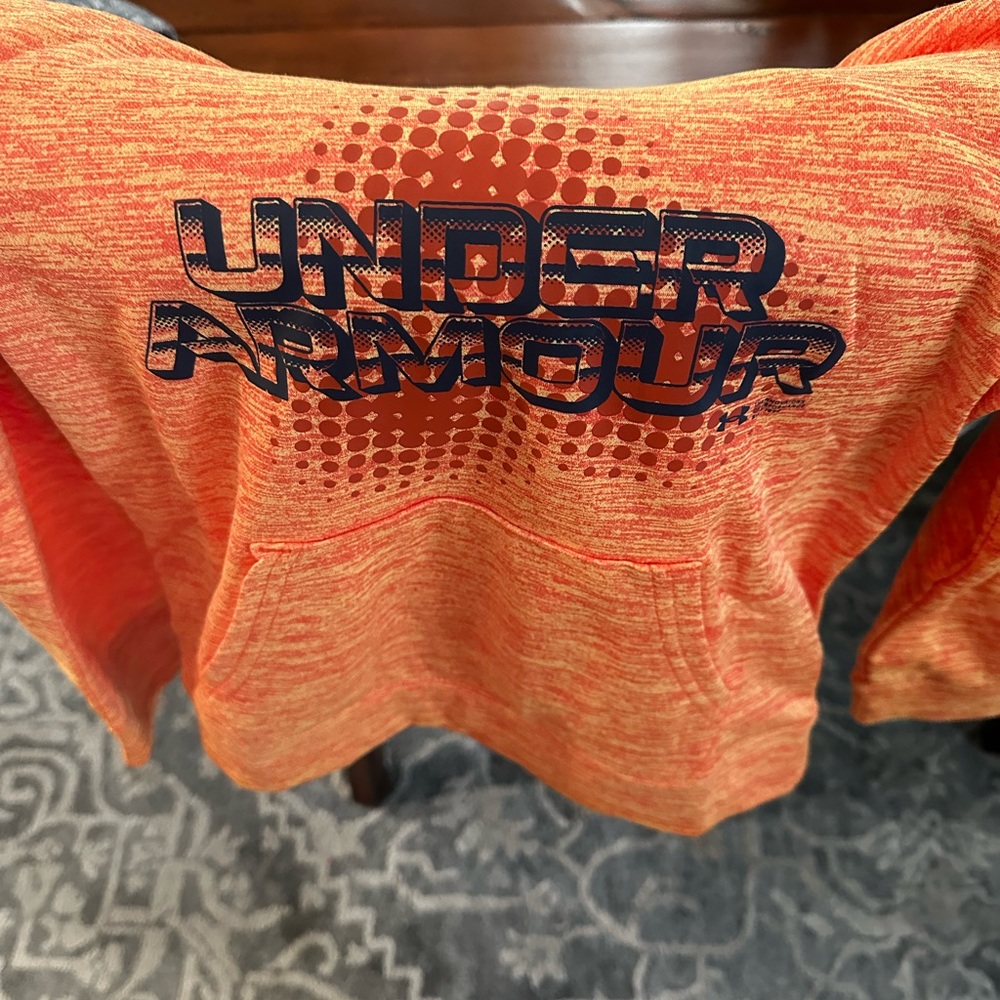 Under Armour Kids Bright Orange Hoodie- Never Worn